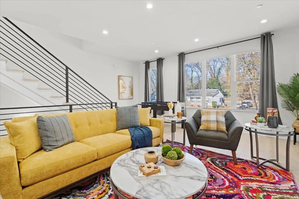 Stylish Modern 3Br 3,5Ba Townhouse In Charlotte Appartement